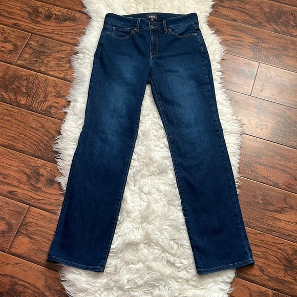 NYDJ Marilyn Straight Jeans In Size 6 Petite - Picture 5 of 10